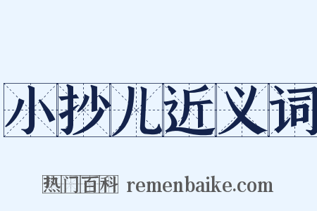 小抄儿近义词是什么意思的图片